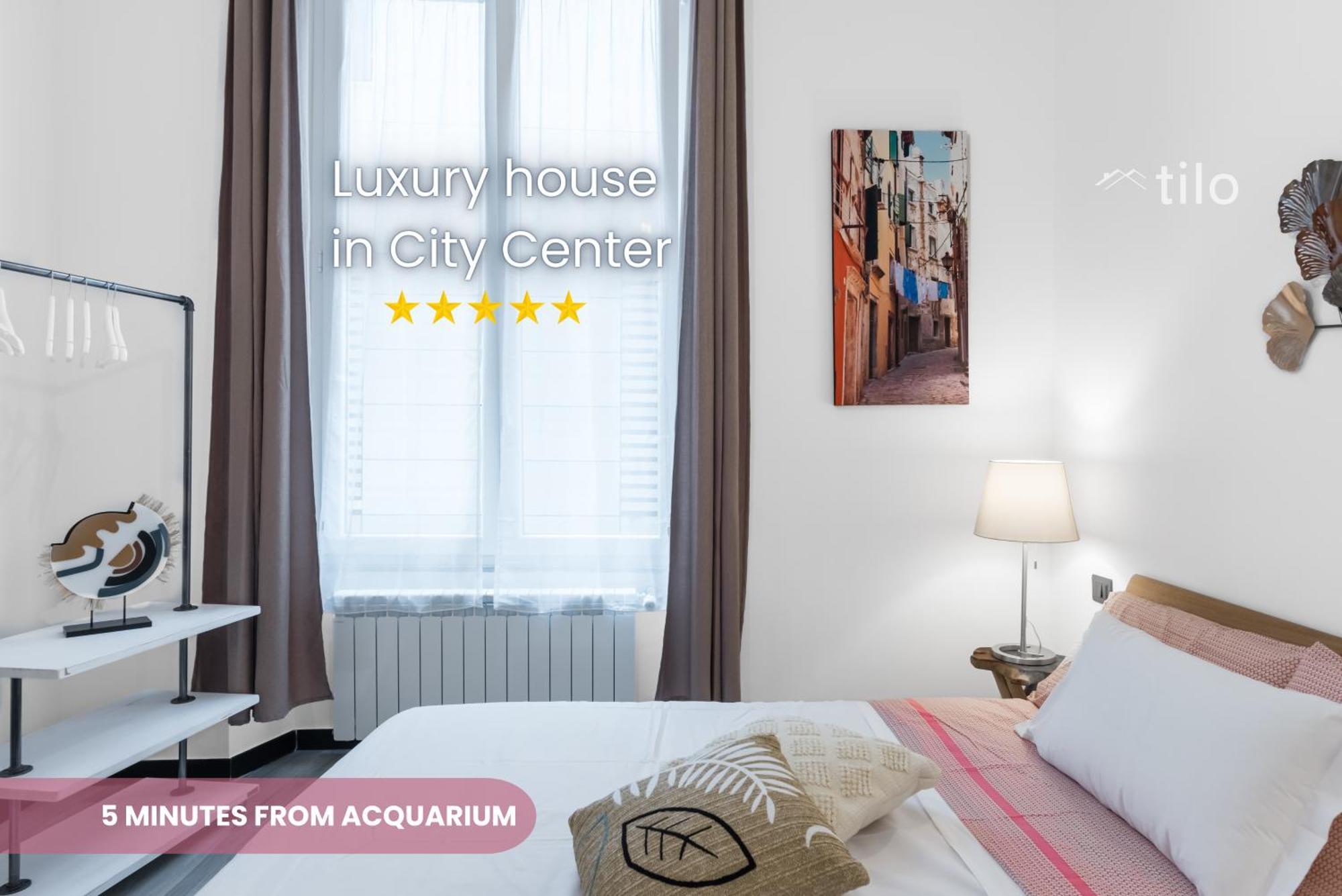 Acquario 5 Minuti, 1Br , Free A-C, Wifi & Netflix "City Center" By Tilo Génova Exterior foto